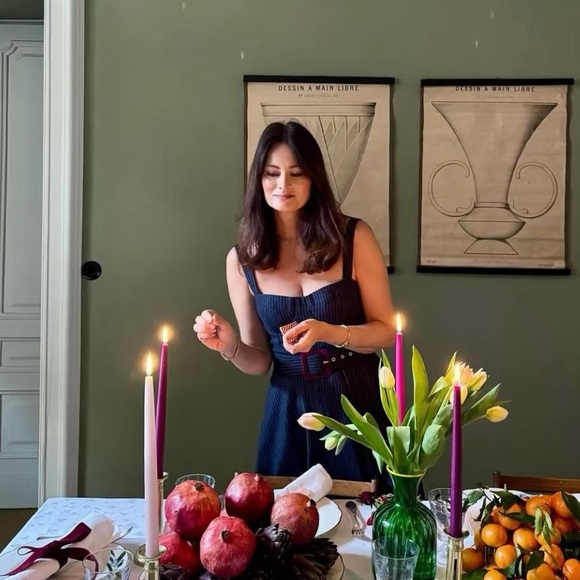 CARA CARA Calypso Dress In Navy Chalk Stripe, NWOT, NEVER WORN, NO FLAWS. - Picture 8 of 8